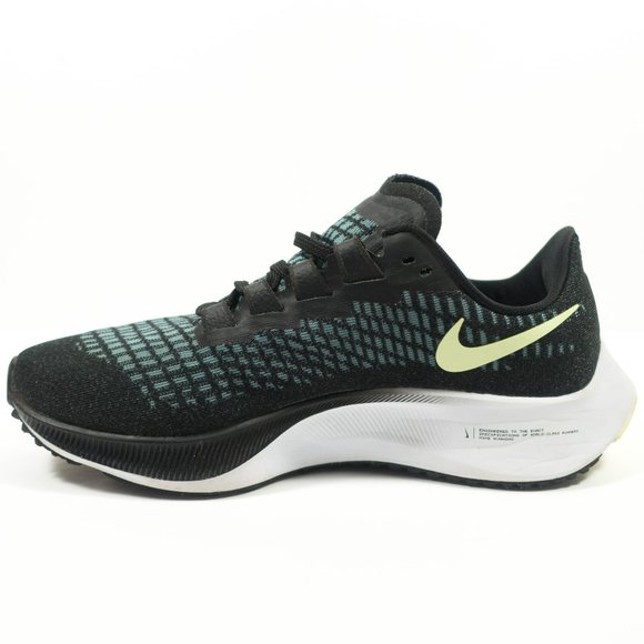 Nike Zoom Pegasus 37 Running Shoes - Women's Size 7 - Black Green - Picture 5 of 9